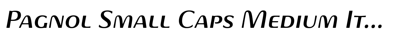 Pagnol Small Caps Medium Italic